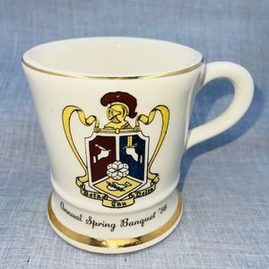 Beta Tau Delta Sorority Balfour Ceramic Mug Attleboro Mass USA 1956 Banquet Frat